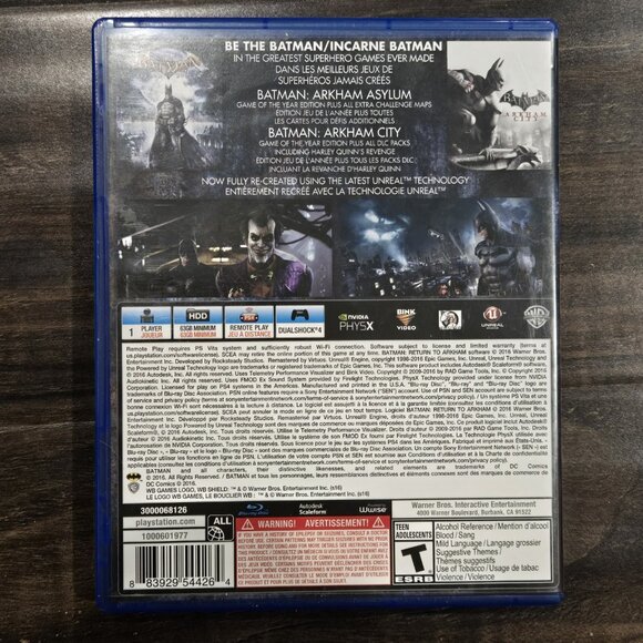 Batman Return to Arkham (Sony PlayStation 4 PS4, 2016) - Picture 2 of 5